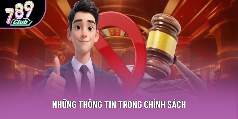 Những thông tin trong chính sách