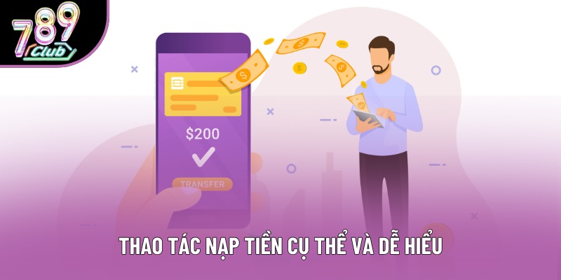 Thao tác nạp tiền cụ thể và dễ hiểu